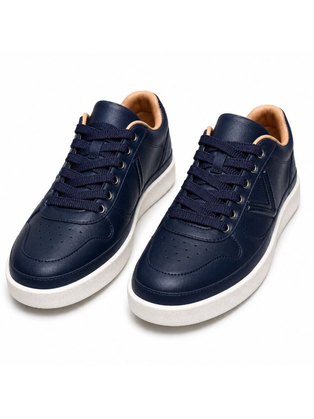 Vionic Elise Navy Leather Orthotic Supportive Lace-Up Sneaker Women’s Size 6